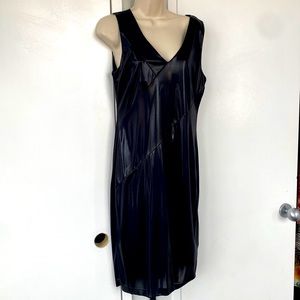 Black Calvin Klein shimmer dress